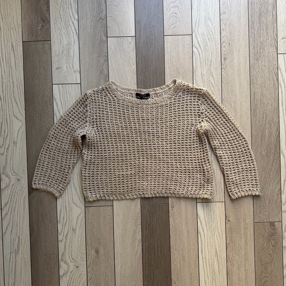 Weekend MaxMara Made in Italy Women's Tan Sweater